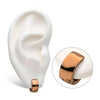 Stainless Steel Rose Gold IP Huggies Earrings