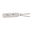 Etched Anchor Dog Tag Pendant with 2mm Box Chain