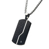 Box Chain Dog Tag Pendant