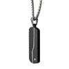 Box Chain Dog Tag Pendant