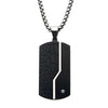 Box Chain Dog Tag Pendant
