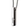 Cross Clear Cubic Zirconia Pendant with long Box Chain